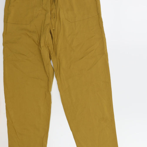 Primark Womens Yellow   Trousers  Size 8 L27 in