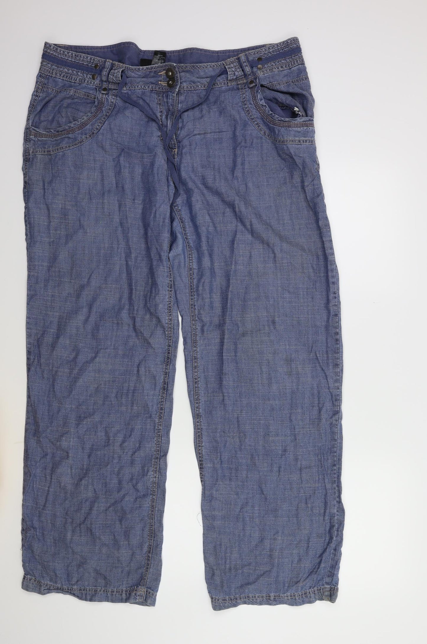 NEXT Womens Blue   Trousers  Size 18 L30 in