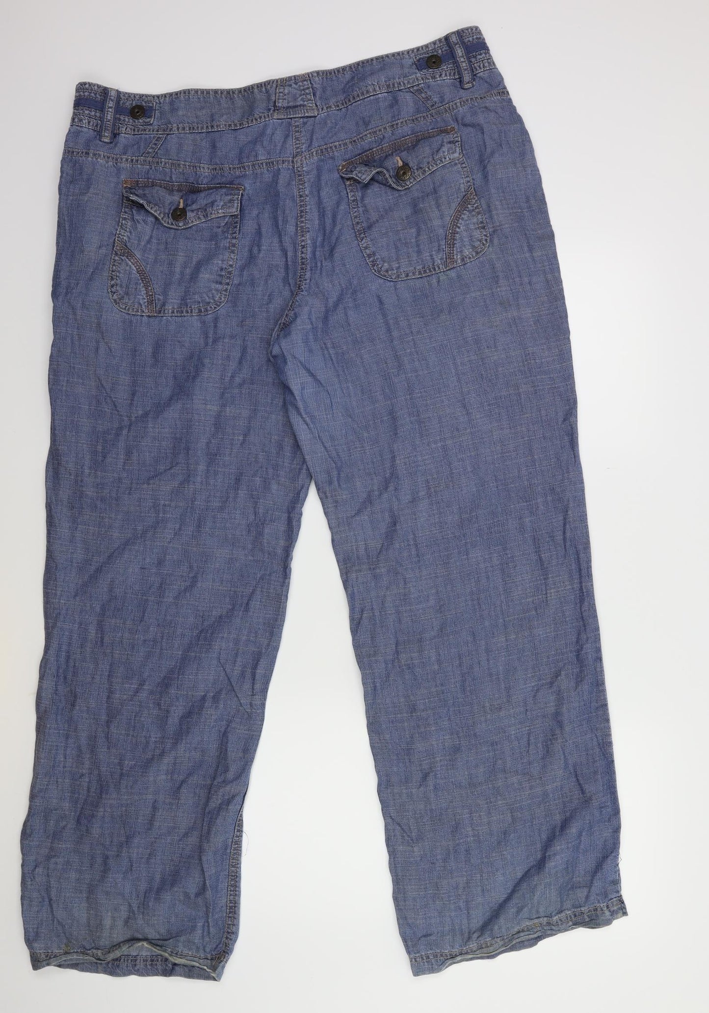 NEXT Womens Blue   Trousers  Size 18 L30 in