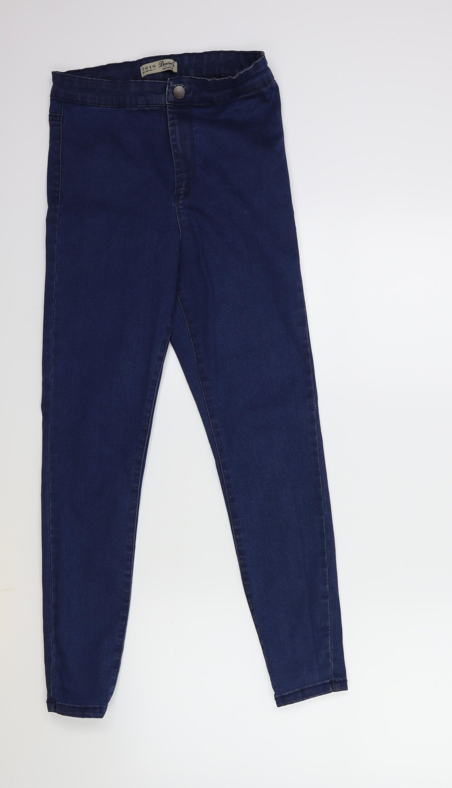 Denim & Co. Womens Blue  Denim Skinny Jeans Size 12 L27 in