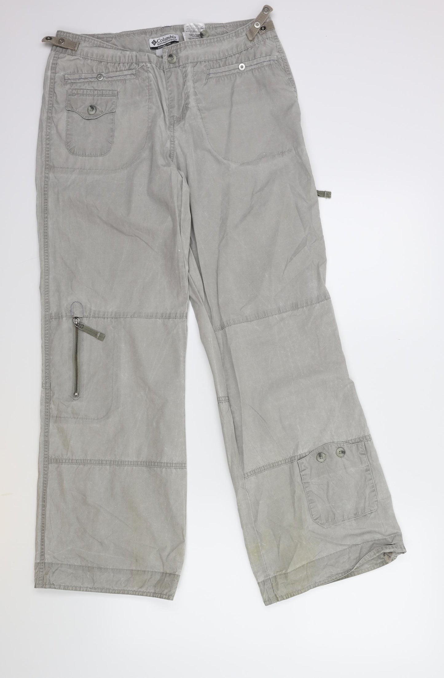 Columbia Womens Grey   Cargo Trousers Size 8 L29 in