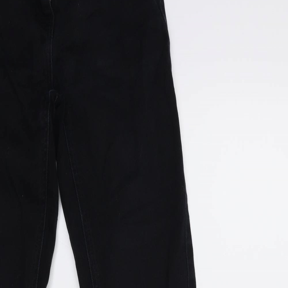 NEXT Womens Black  Denim Flared Jeans Size 26 in L29 in