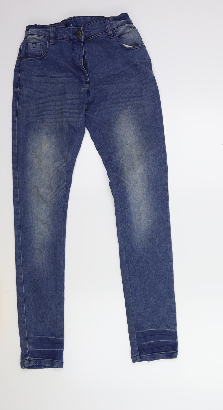 TOWN Womens Orange  Denim Skinny Jeans Size 26 in L29 in