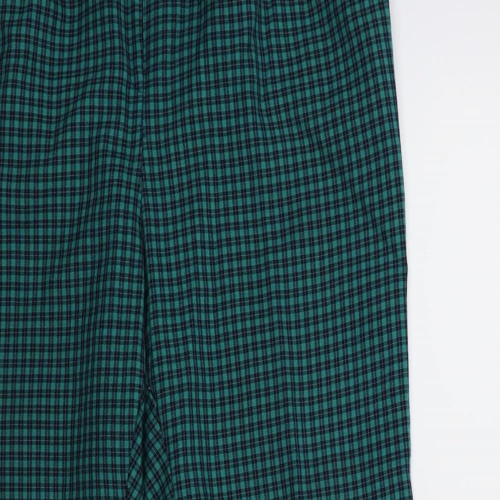 Compliments Womens Green Check  Trousers  Size 14 L28 in