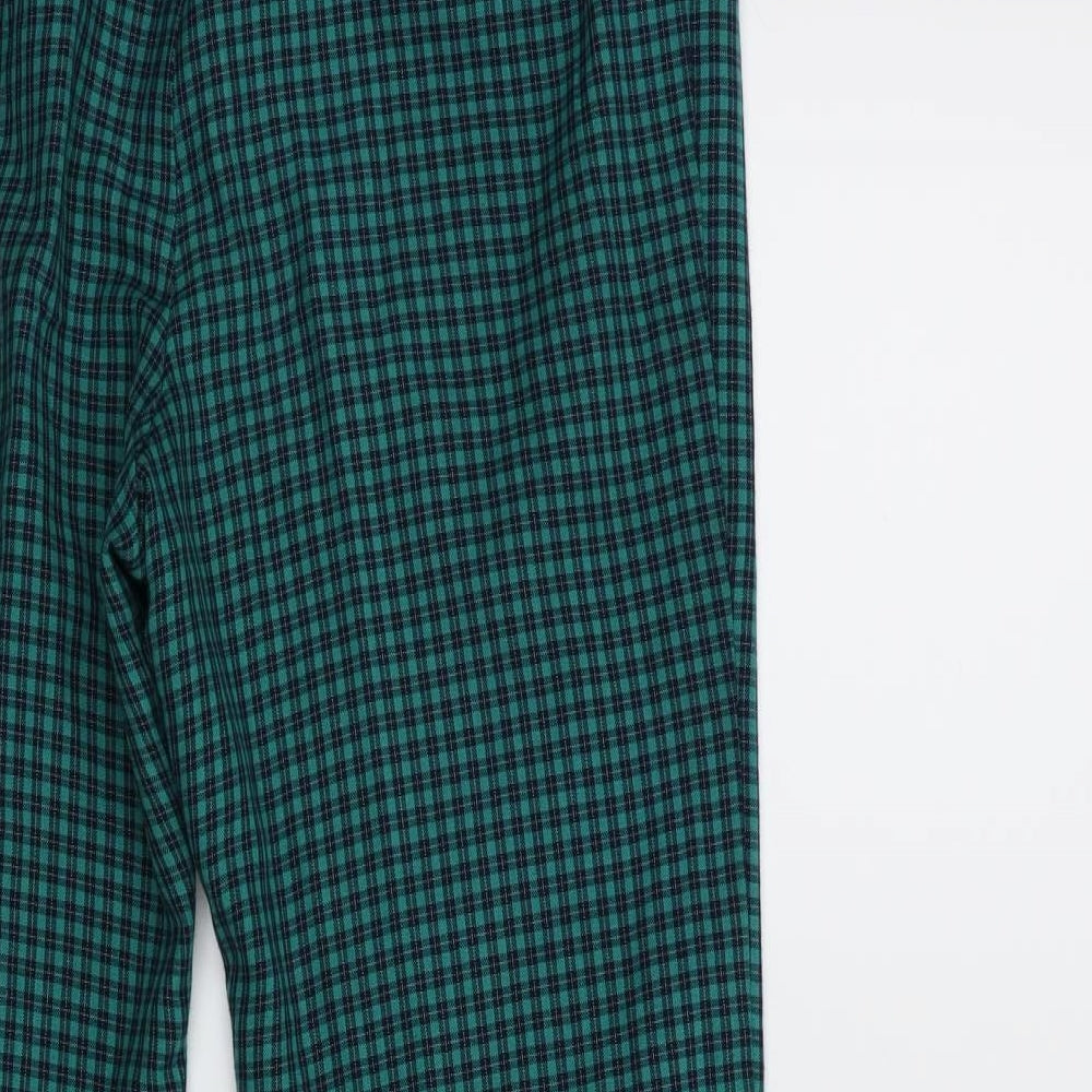 Compliments Womens Green Check  Trousers  Size 14 L28 in
