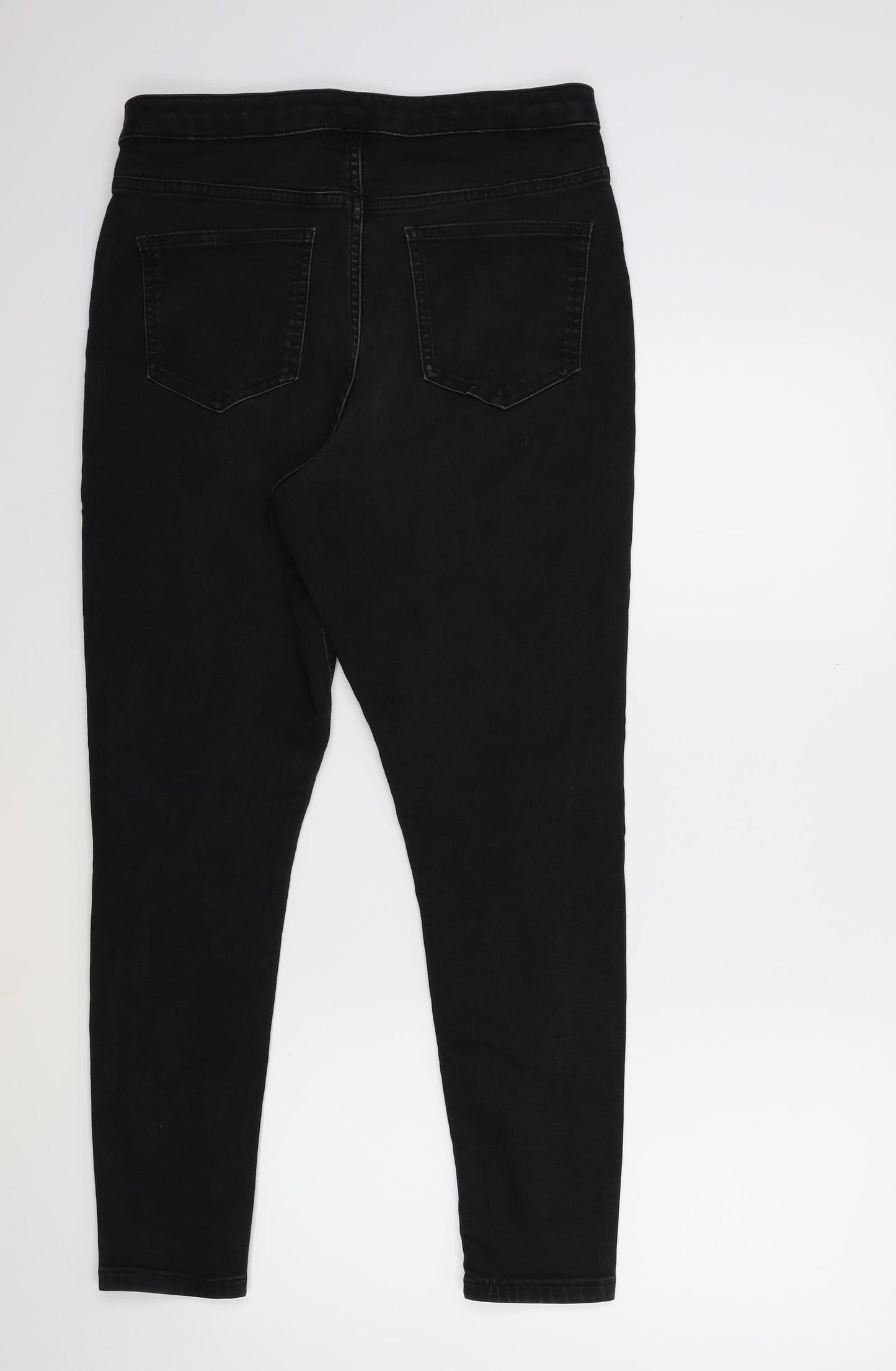 Marks and Spencer Womens Black  Denim Skinny Jeans Size 14 L26 in