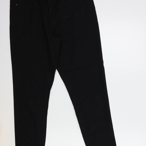 Denim & Co. Womens Black  Denim Skinny Jeans Size 14 L27 in
