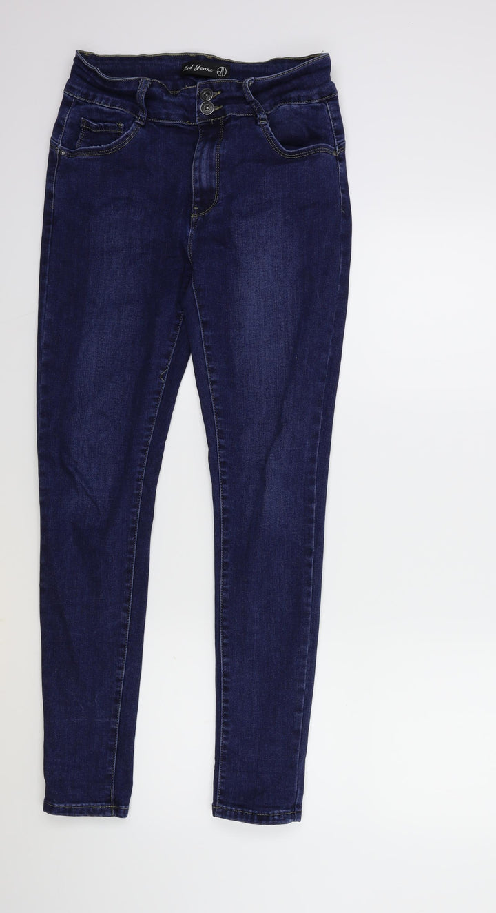 Zed Jeans Womens Black Denim Skinny Jeans Size 12 L29 in