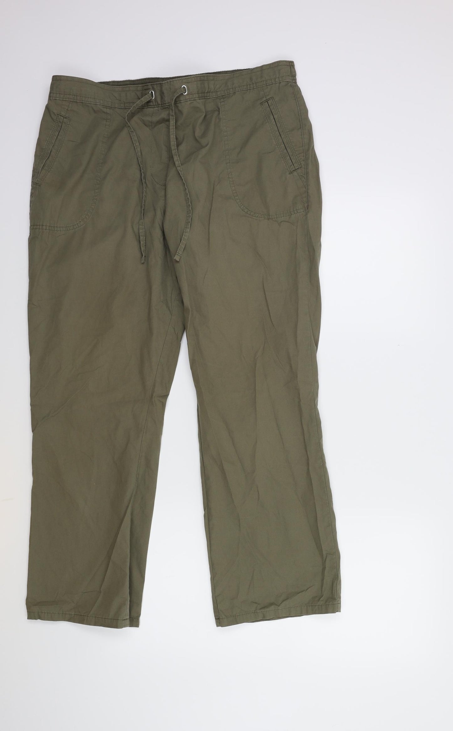 Marks and Spencer Womens Green   Trousers  Size 16 L30 in