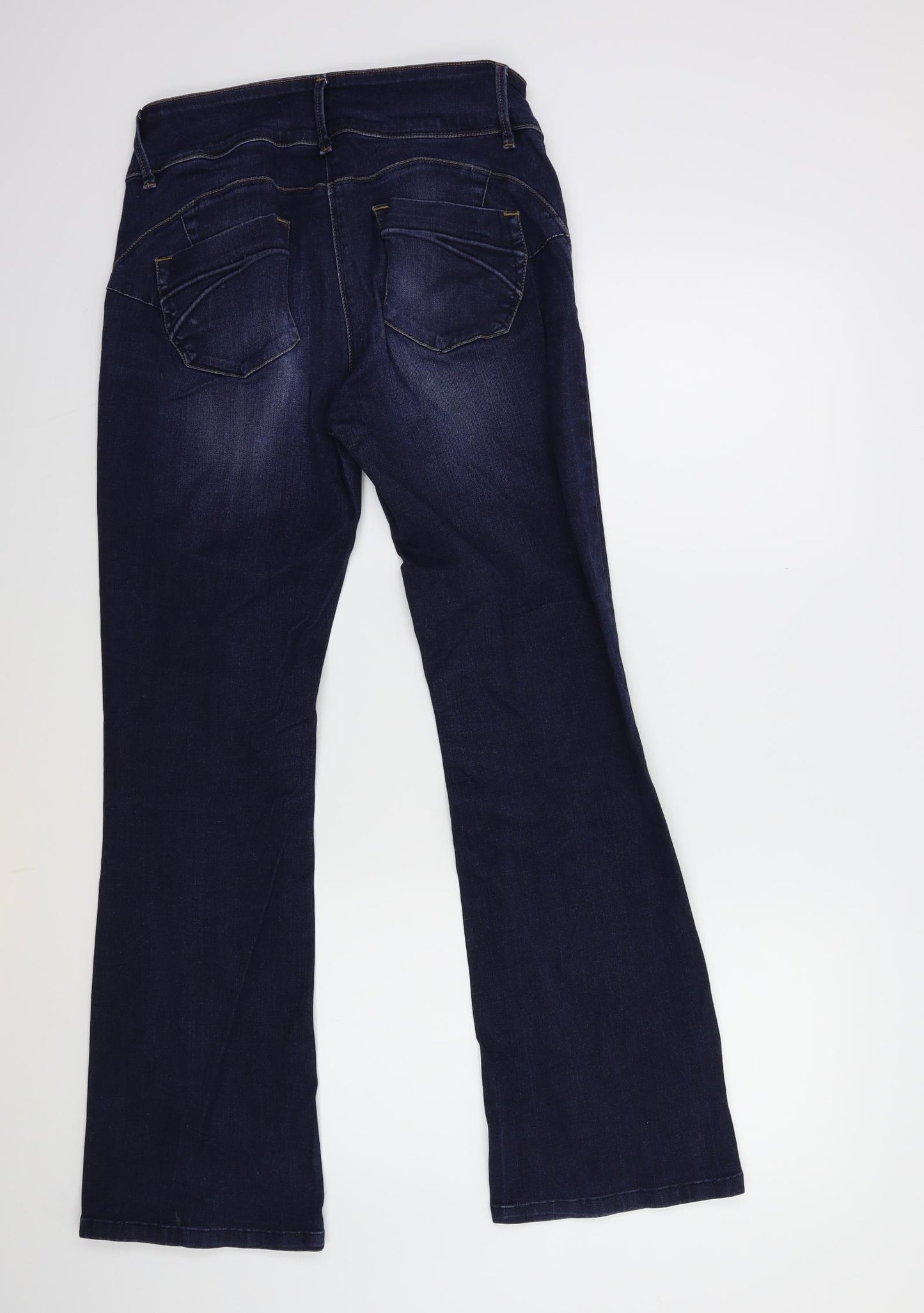 NEXT Womens Blue  Denim Flared Jeans Size 14 L30 in