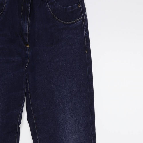 NEXT Womens Blue  Denim Flared Jeans Size 14 L30 in