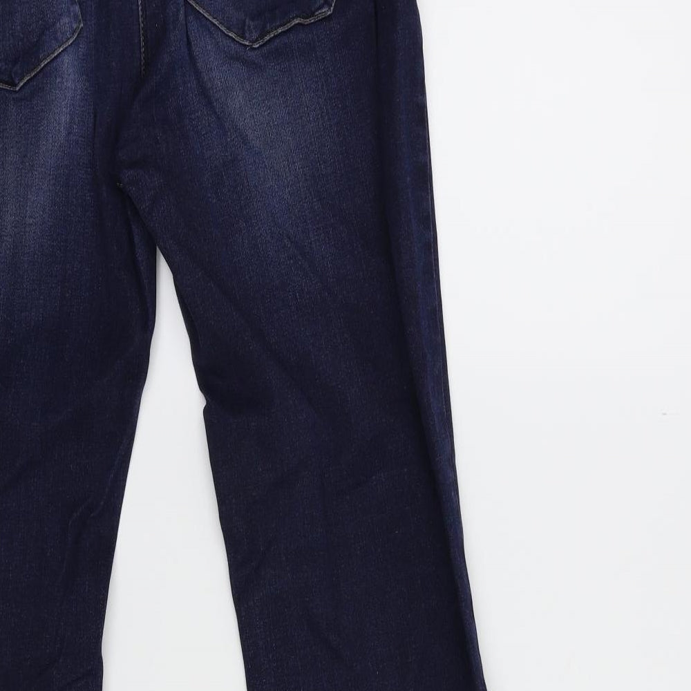 NEXT Womens Blue  Denim Flared Jeans Size 14 L30 in