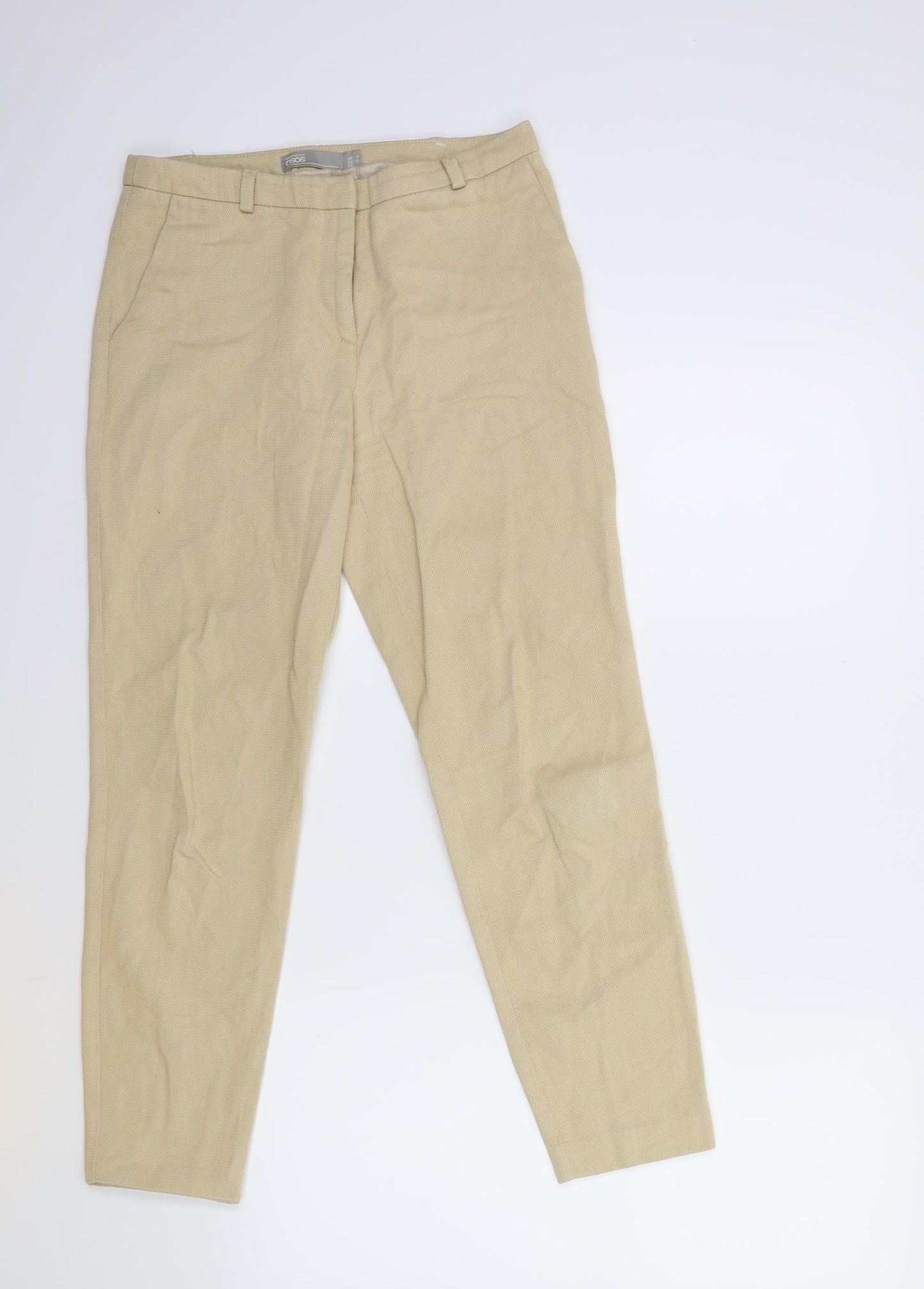 ASOS Womens Beige   Trousers  Size 6 L26 in