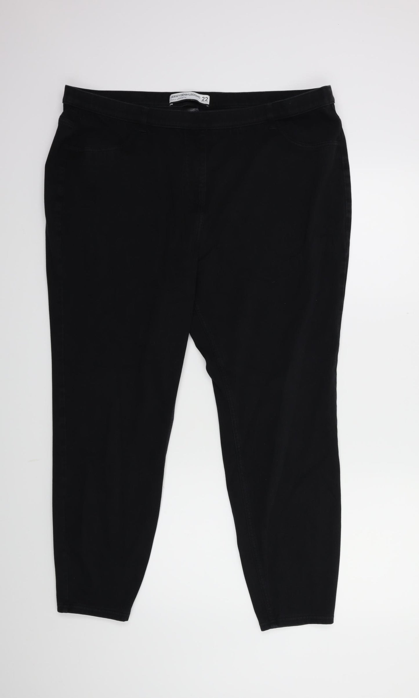 NEXT Womens Black  Denim Jegging Jeans Size 22 L29 in