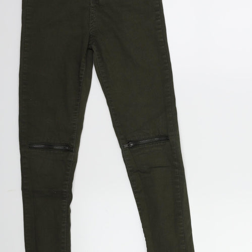 Portobello Womens Green  Denim Skinny Jeans Size 8 L29 in