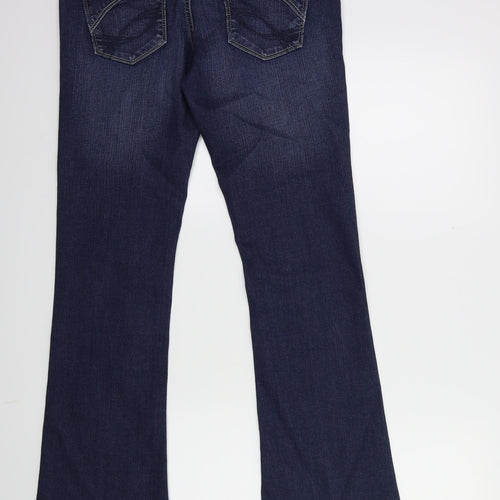 Yesyes Womens Blue  Denim Flared Jeans Size 10 L30 in