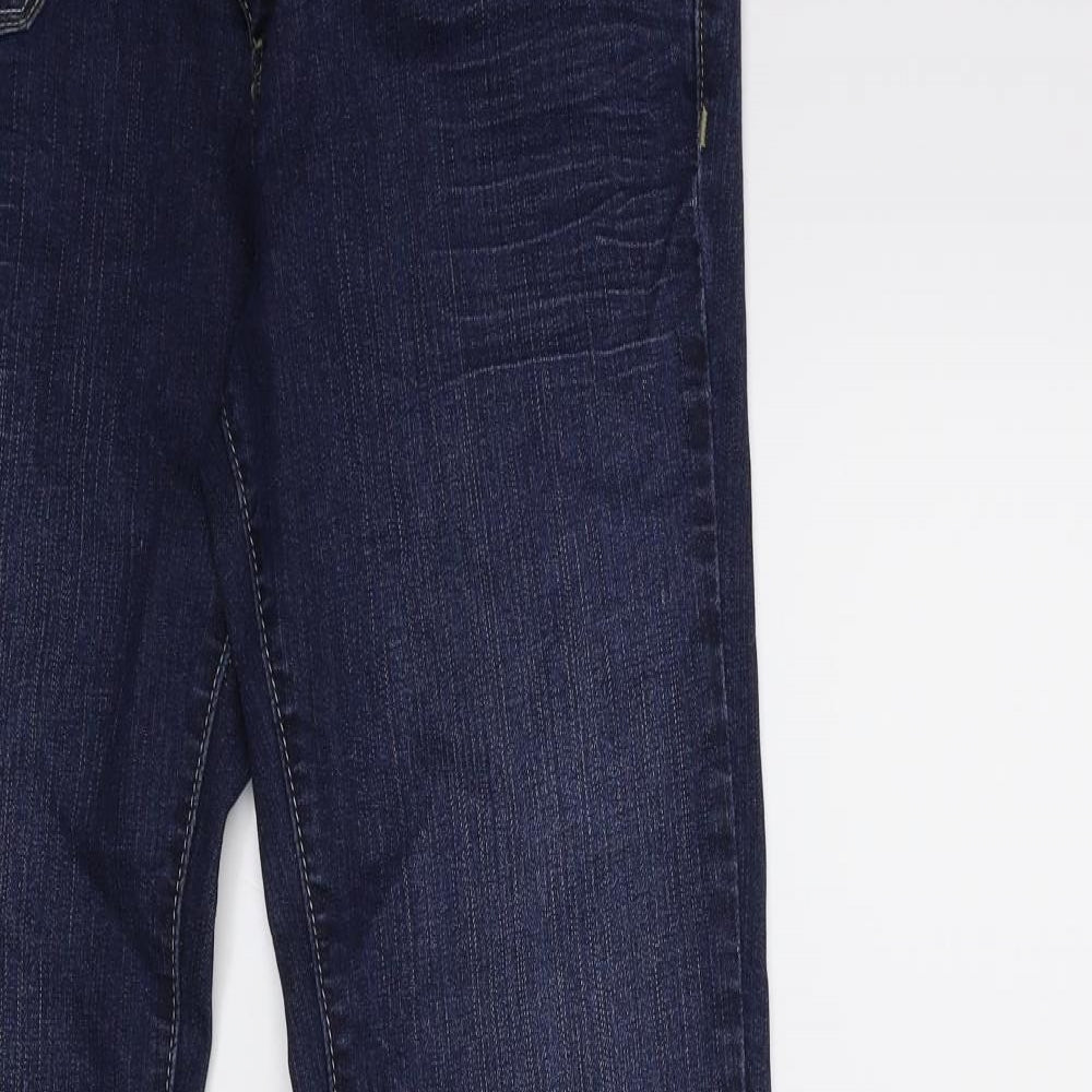 Yesyes Womens Blue  Denim Flared Jeans Size 10 L30 in