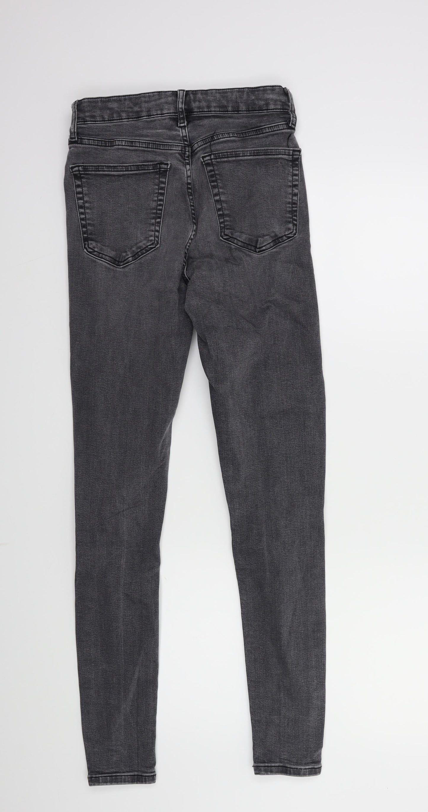Topshop Womens Grey  Denim Skinny Jeans Size 26 in L34 in
