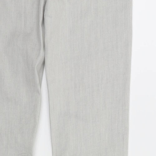 Denim & Co. Womens Grey  Denim Skinny Jeans Size 12 L30 in