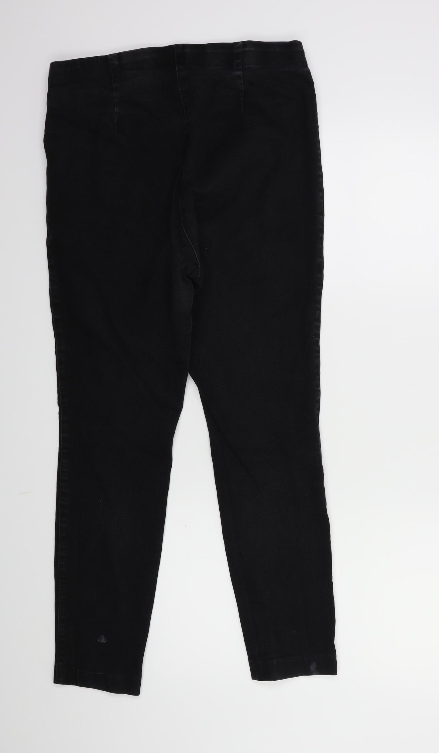 H&M Womens Black  Denim Skinny Jeans Size 14 L26 in