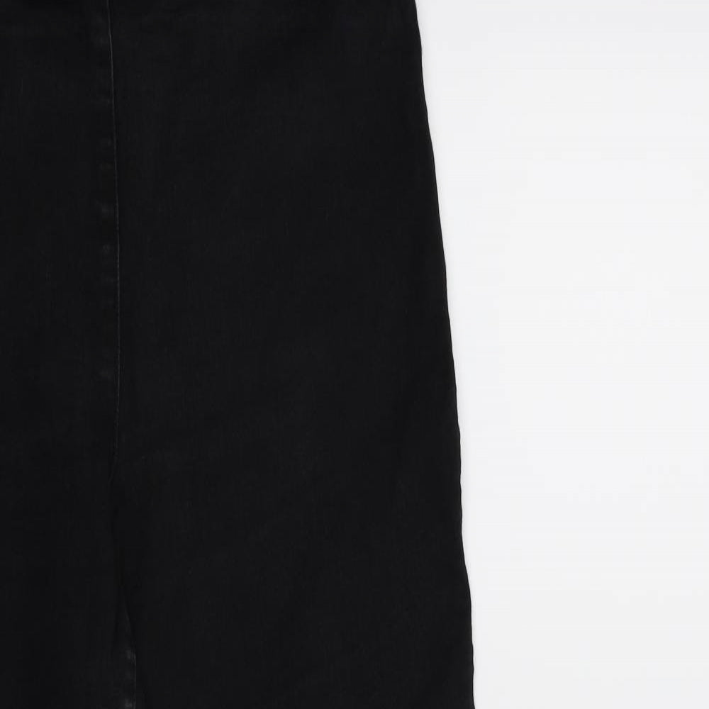 H&M Womens Black  Denim Skinny Jeans Size 14 L26 in