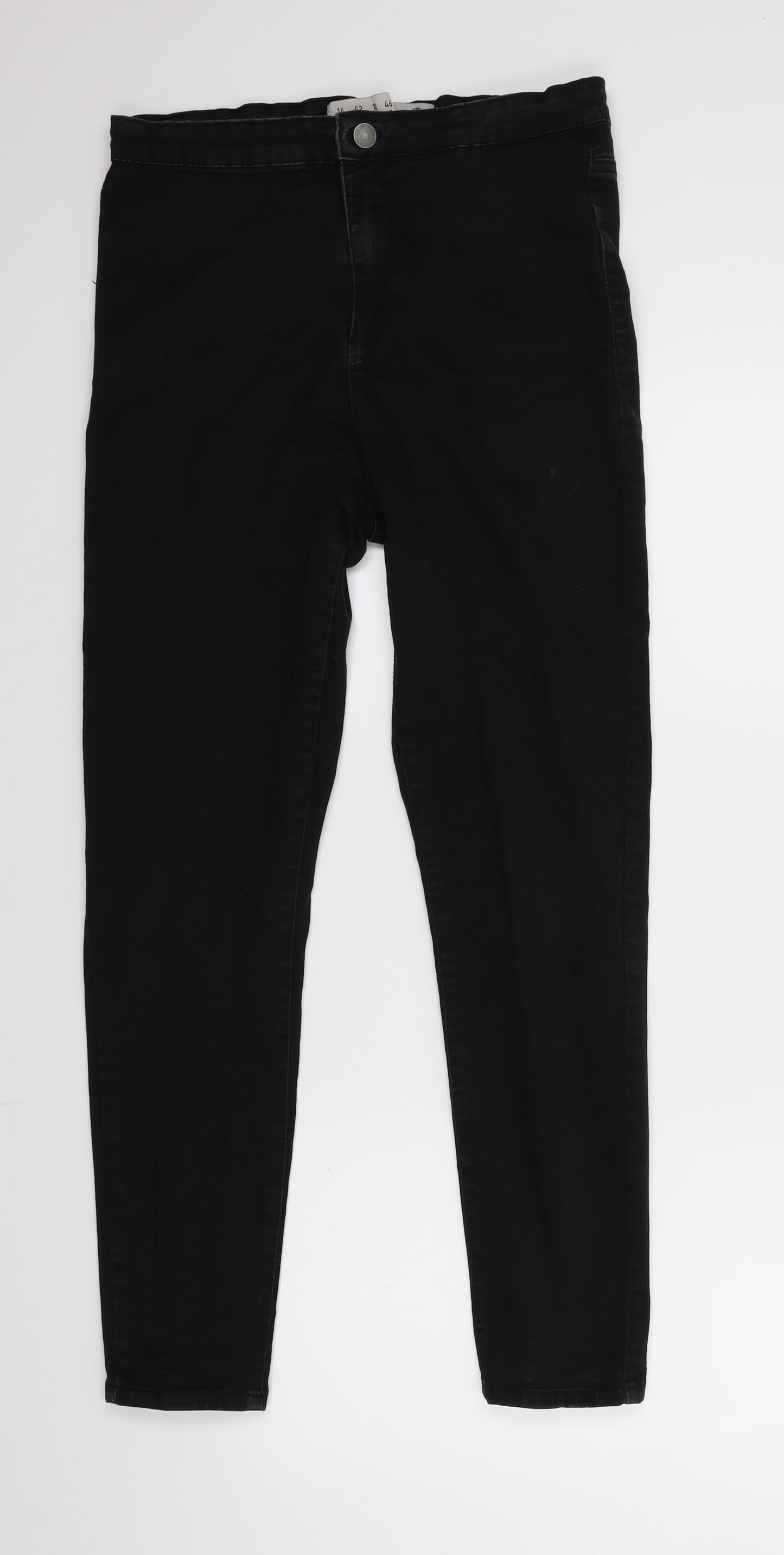 Denim & Co. Womens Black  Denim Skinny Jeans Size 14 L26 in