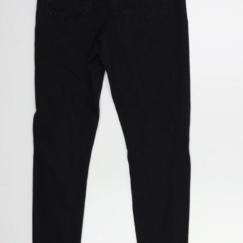 Denim & Co. Womens Black  Denim Skinny Jeans Size 14 L26 in