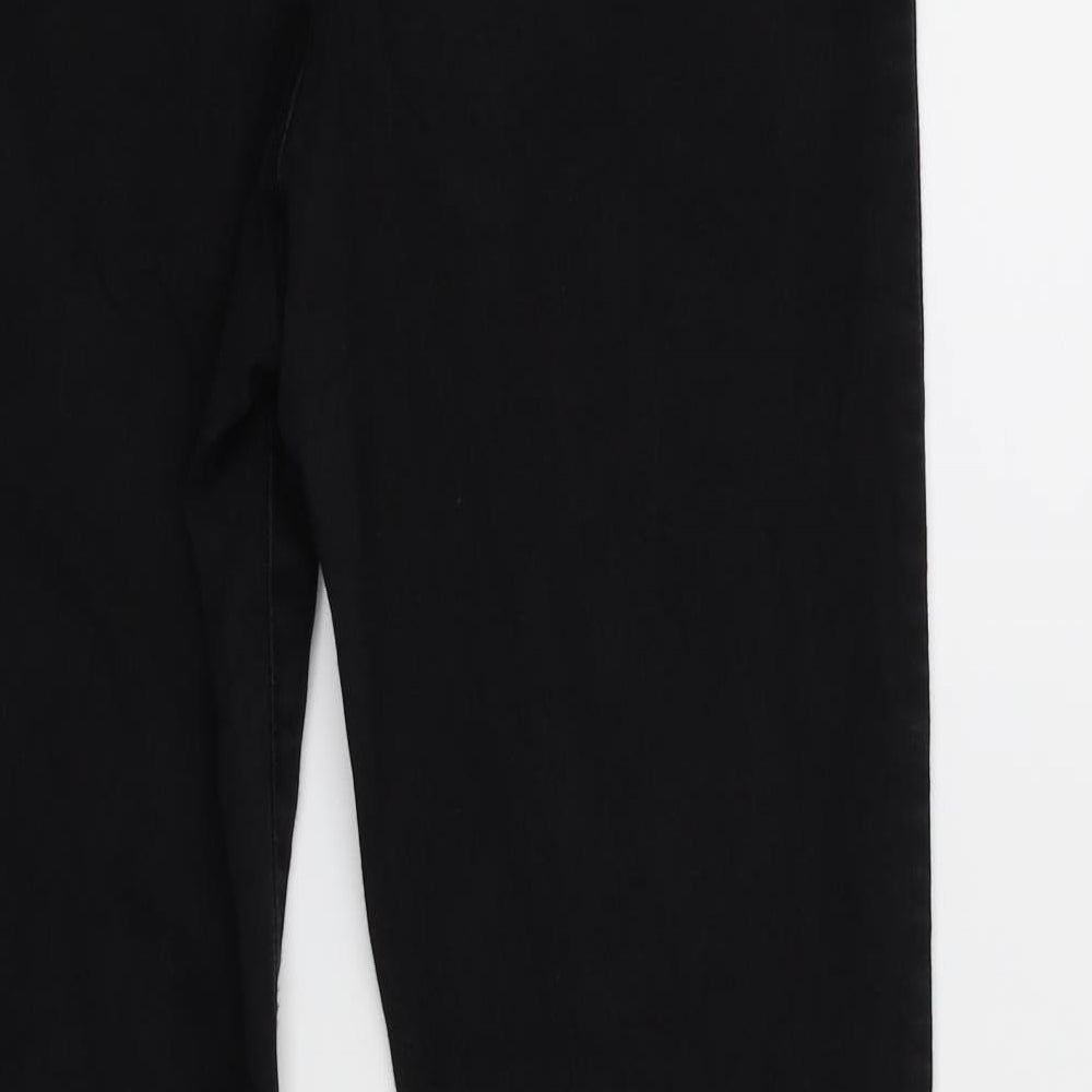 Denim & Co. Womens Black  Denim Skinny Jeans Size 14 L26 in