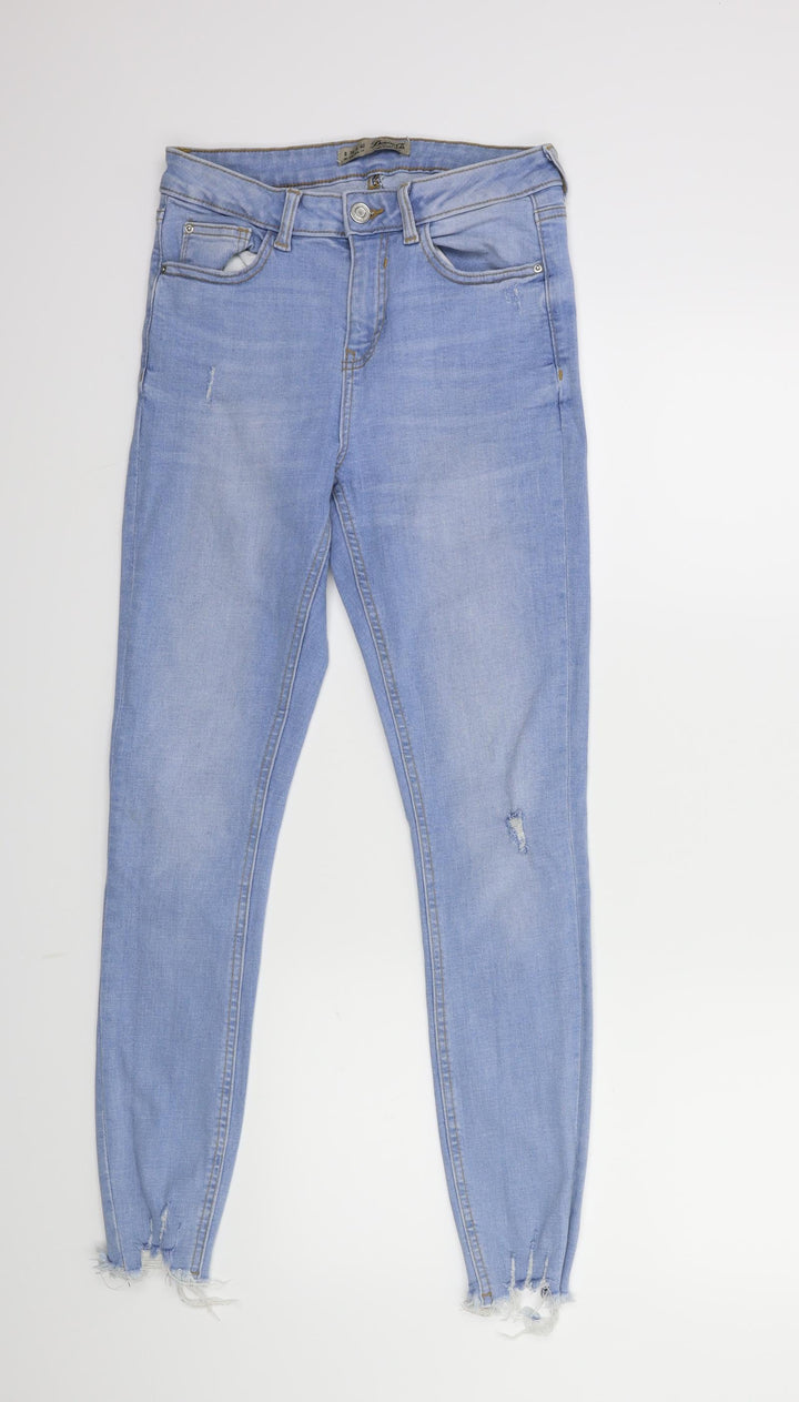 Denim & Co. Womens Blue Denim Skinny Jeans Size 8 L27 in