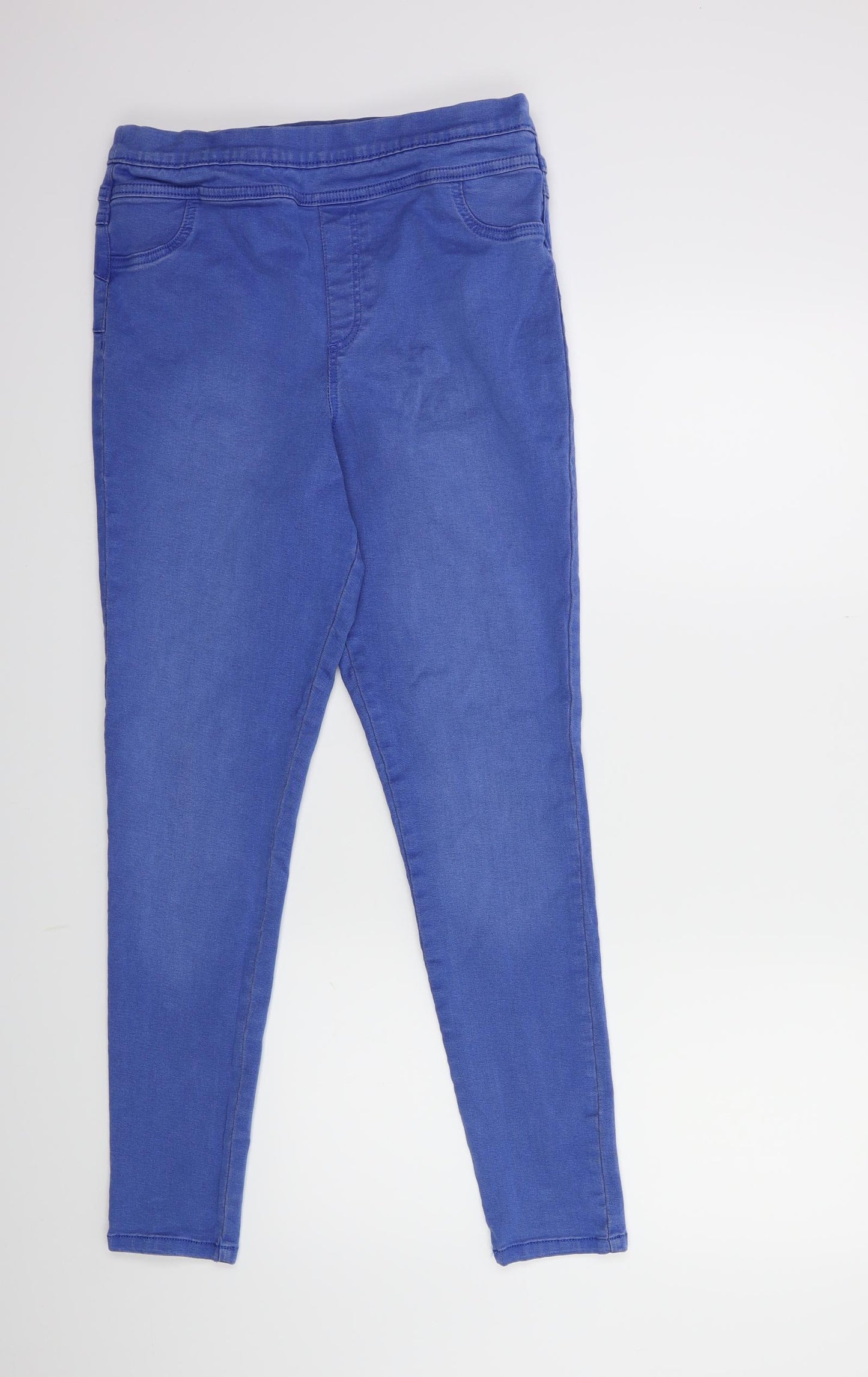 F&F Womens Blue  Denim Jegging Jeans Size 14 L28 in