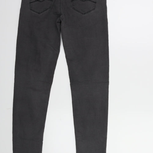 Denim & Co. Womens Grey  Denim Skinny Jeans Size 6 L30 in