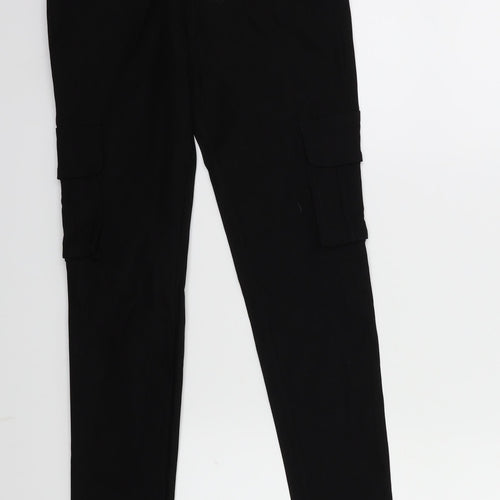 Preworn Womens Black   Trousers  Size 28 in L27 in