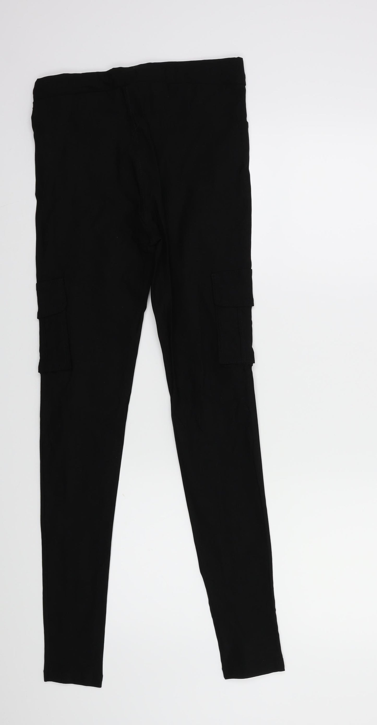 Preworn Womens Black   Trousers  Size 28 in L27 in