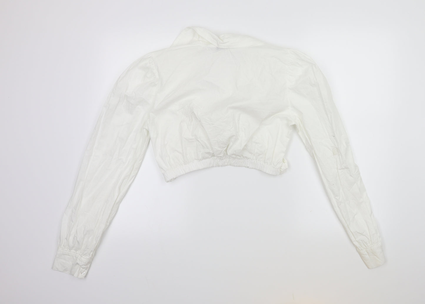 Boohoo Womens White   Basic Blouse Size 10