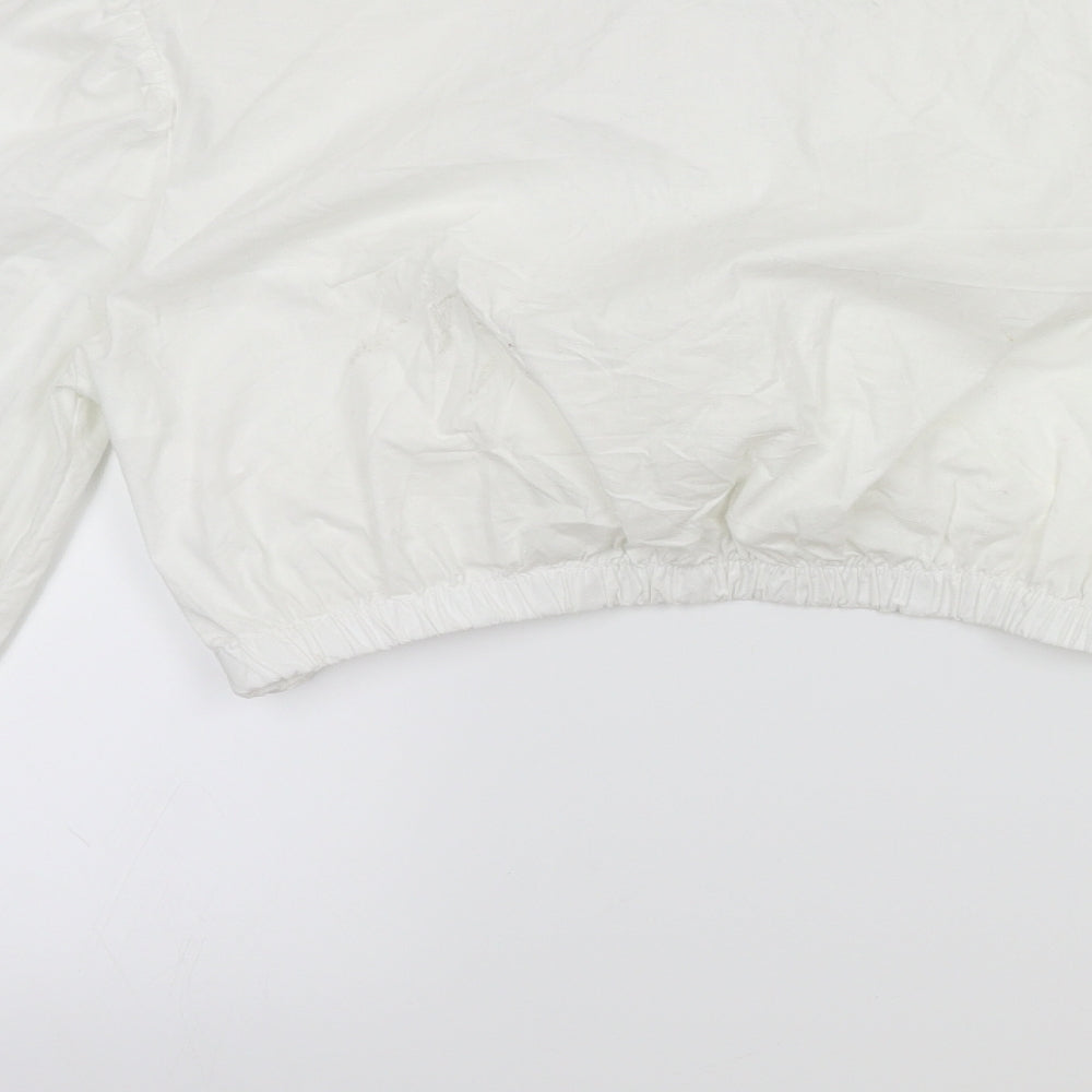 Boohoo Womens White   Basic Blouse Size 10