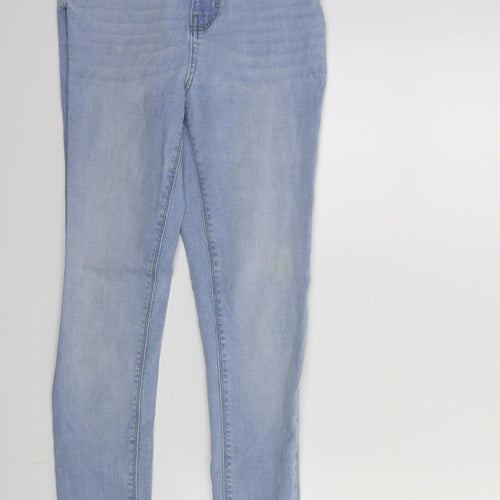 Denim & Co. Womens Blue  Denim Skinny Jeans Size 10 L28 in