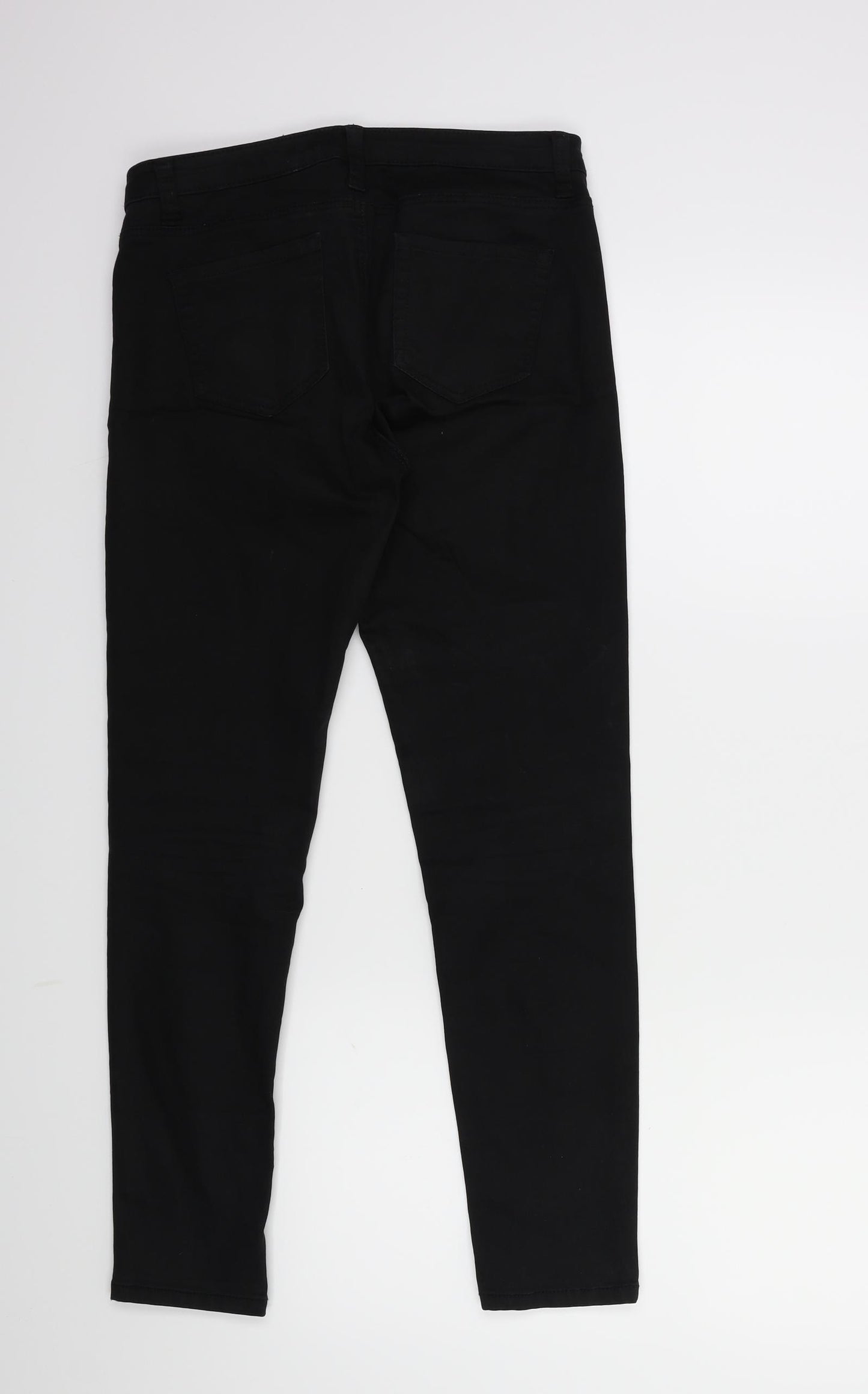 Denim & Co. Womens Black  Denim Skinny Jeans Size 8 L27 in