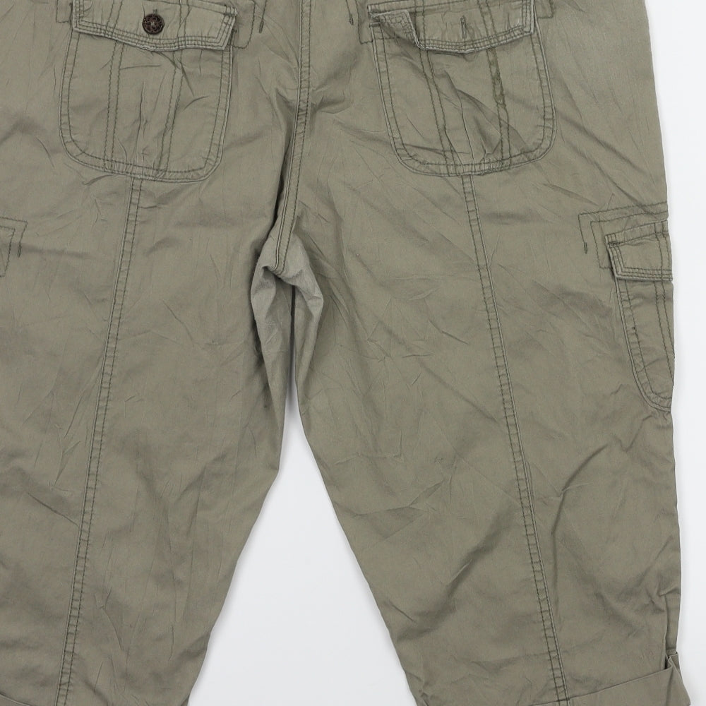 George Womens Green   Cargo Trousers Size 16 L20 in