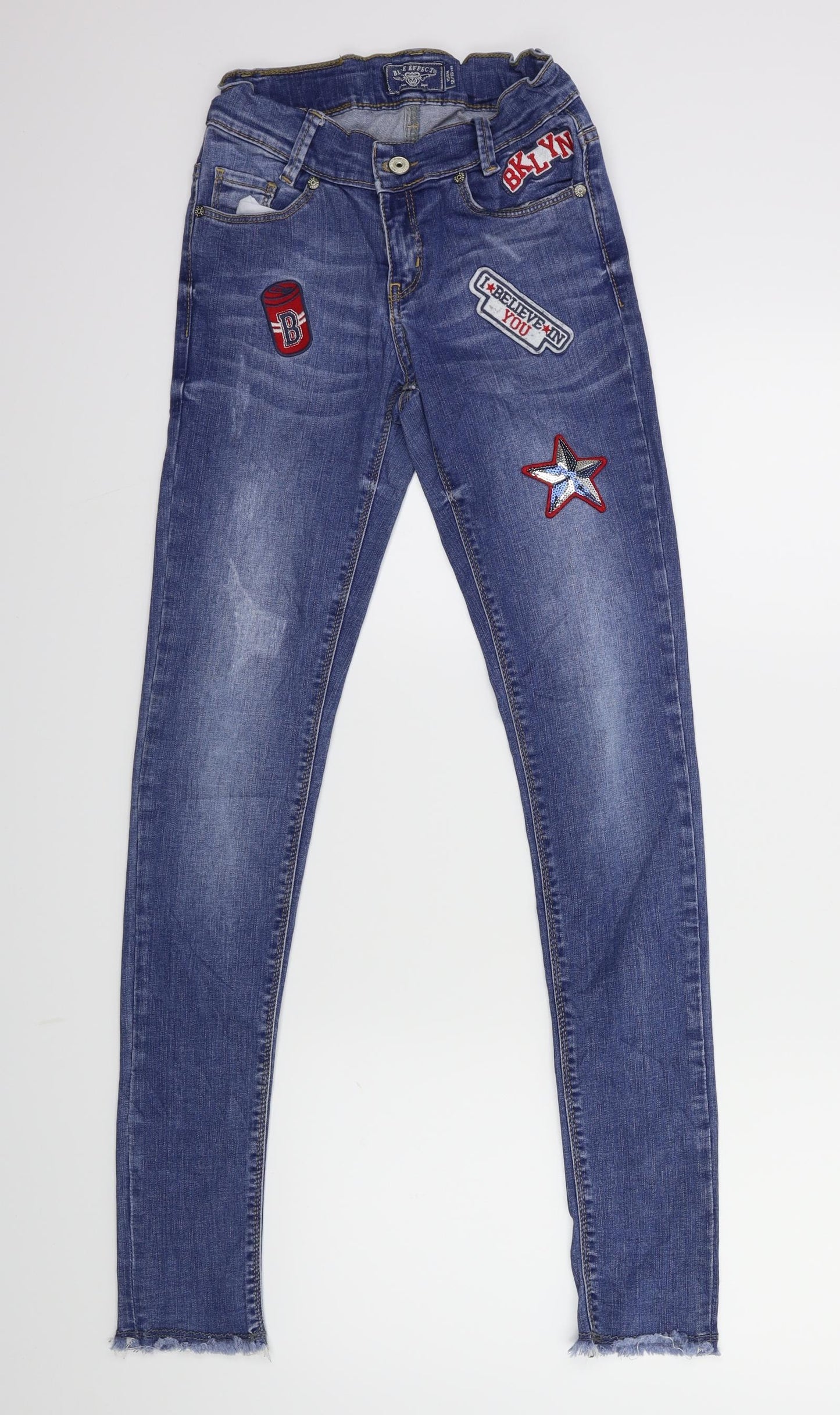 Blue Effect Girls Blue  Denim Skinny Jeans Size 12 Years