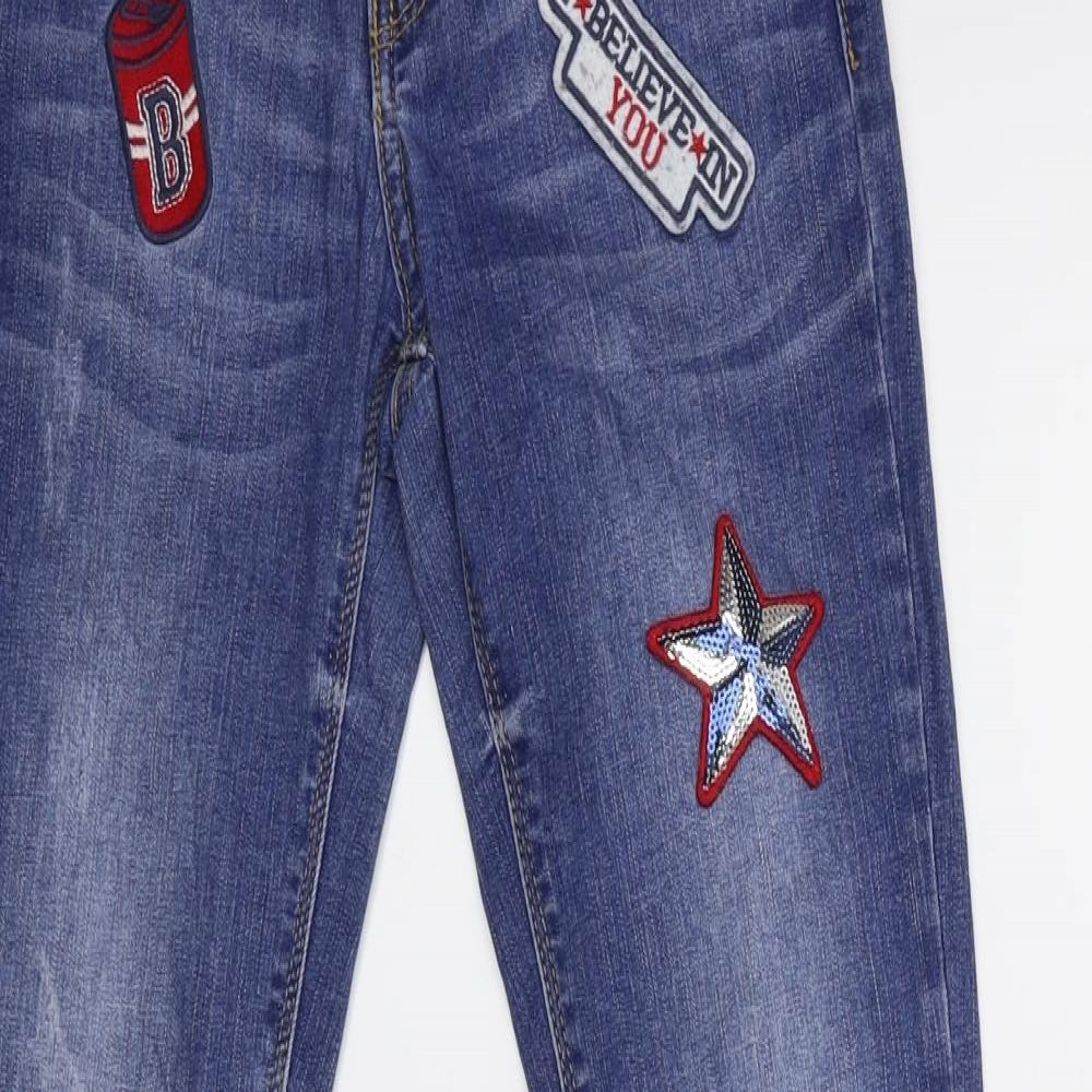 Blue Effect Girls Blue  Denim Skinny Jeans Size 12 Years