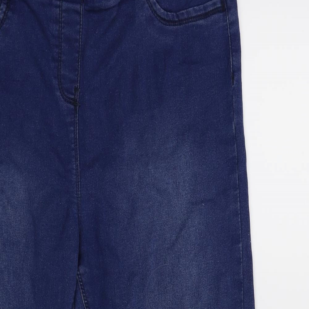 Simply Be Womens Blue  Denim Cropped Jeans Size 14 L22 in