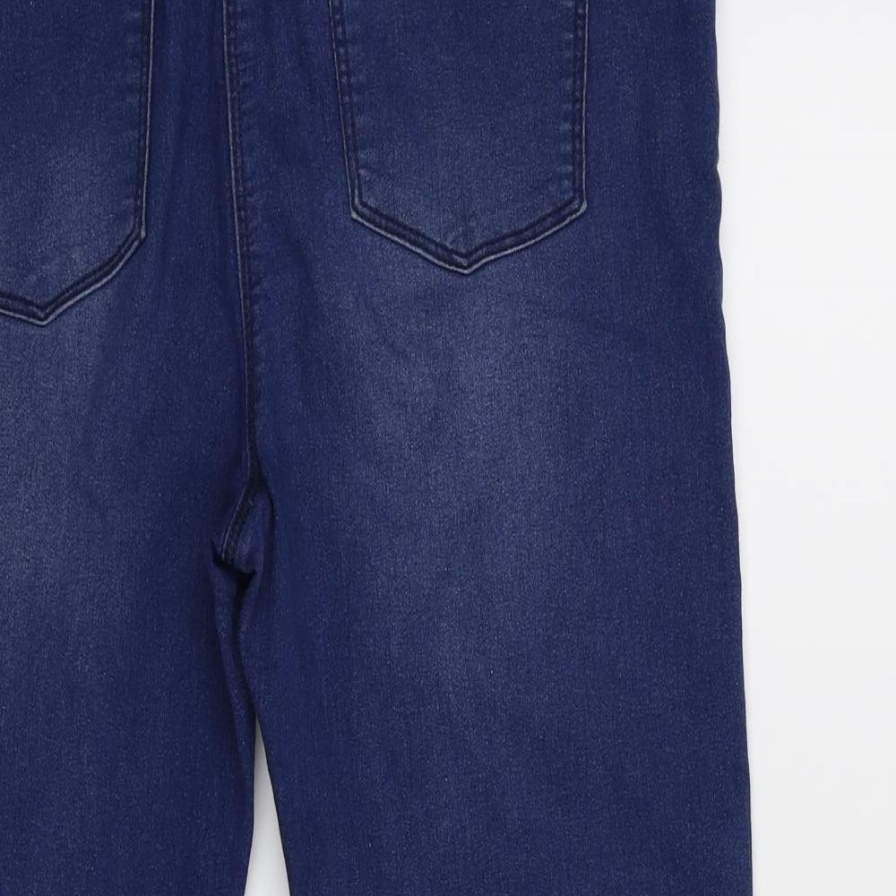 Simply Be Womens Blue  Denim Cropped Jeans Size 14 L22 in