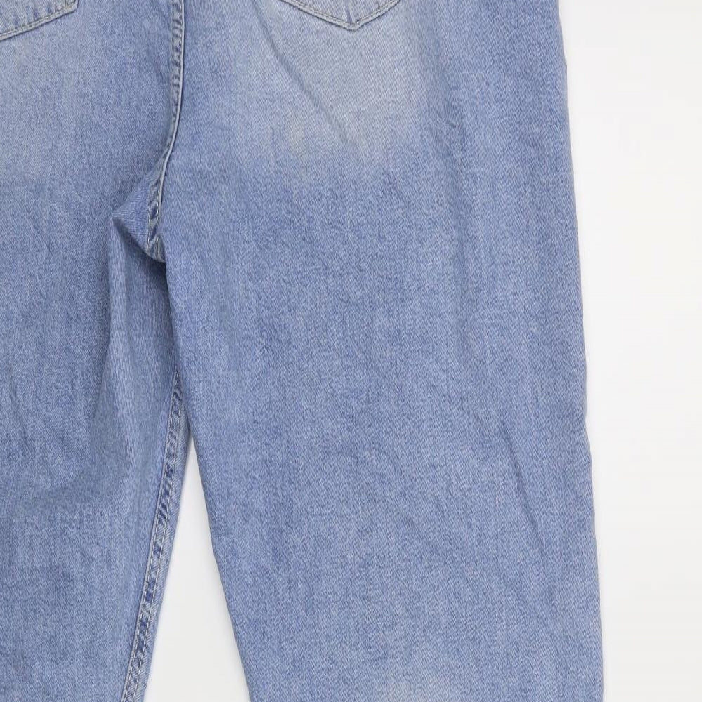 RESERVED Womens Blue  Denim Mom Jeans Size 14 L27 in