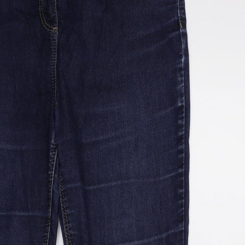 Wallis Womens Blue  Denim Straight Jeans Size 14 L29 in