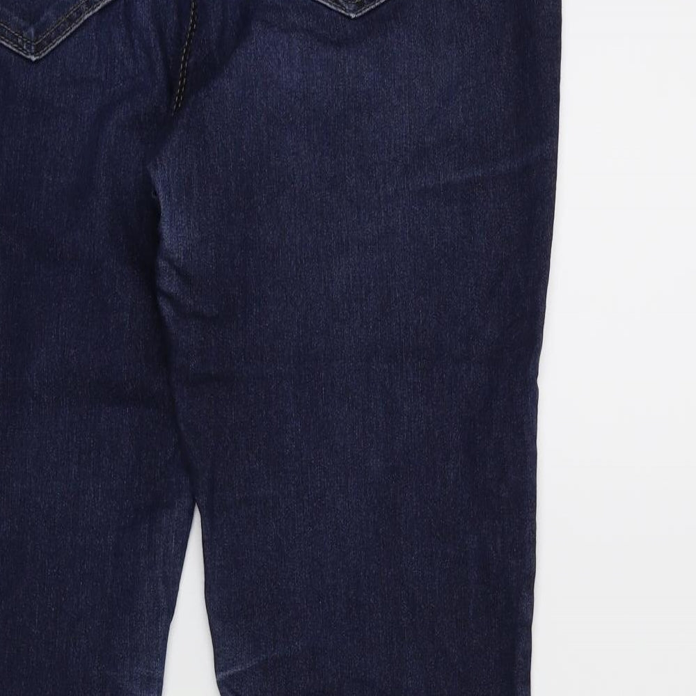 Wallis Womens Blue  Denim Straight Jeans Size 14 L29 in