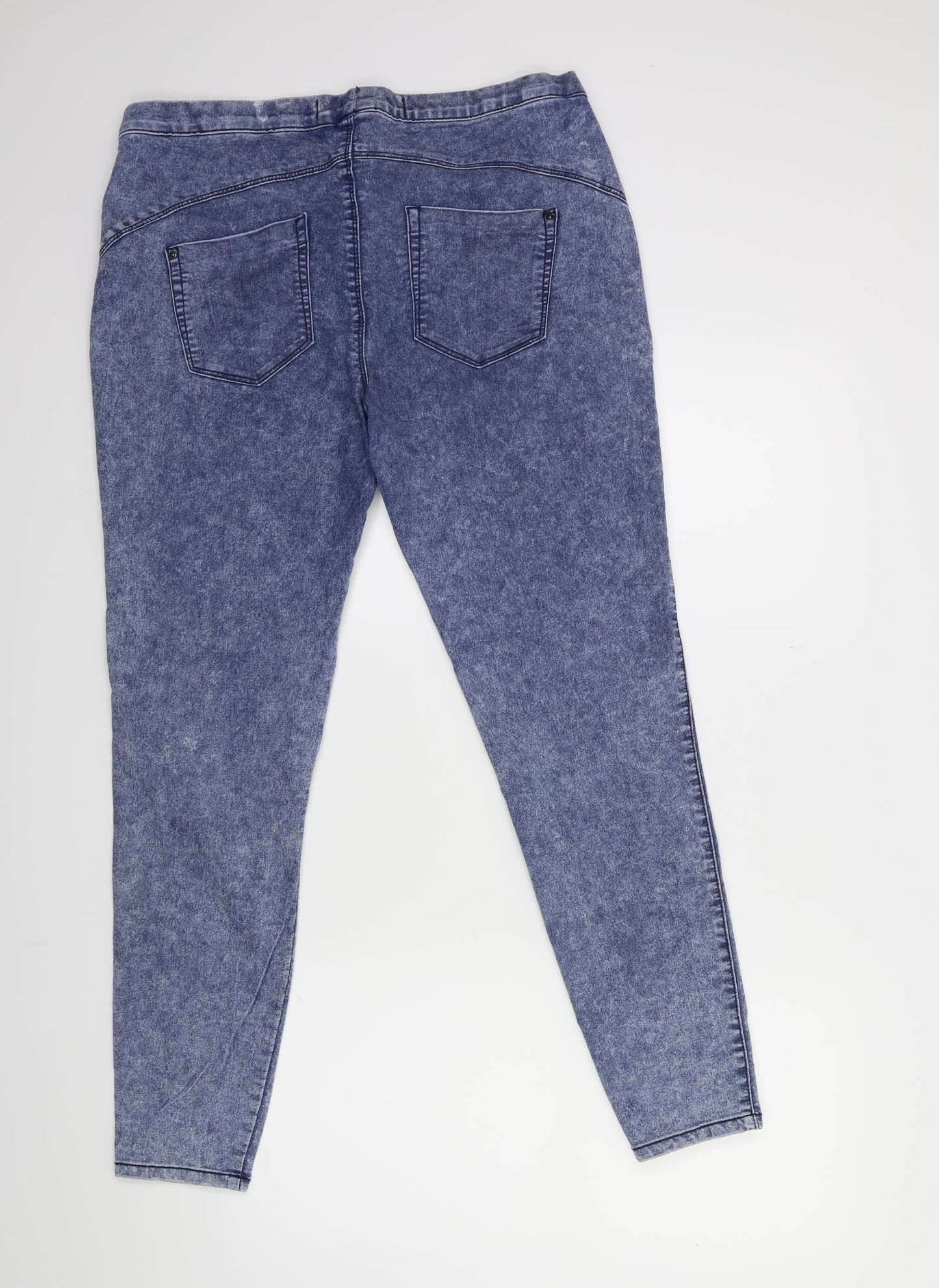 Denim & Co. Womens Blue  Denim Skinny Jeans Size 16 L27 in
