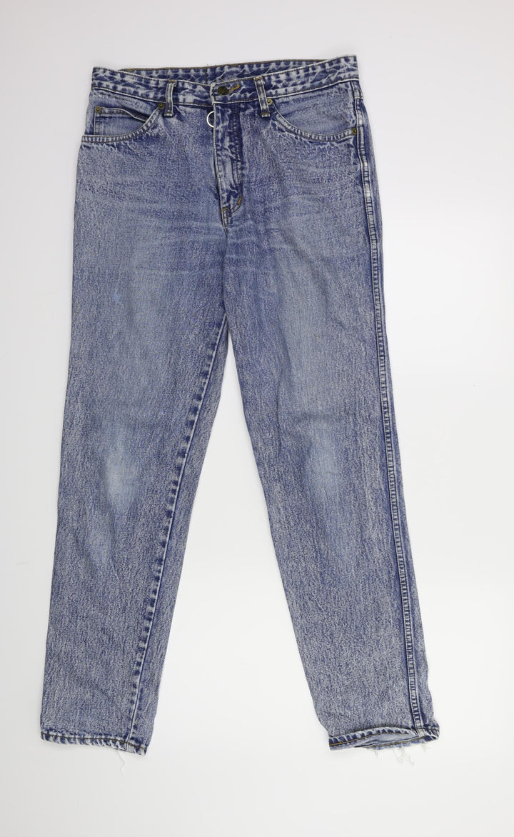 Preworn Womens Blue  Denim Straight Jeans Size 32 in L30 in