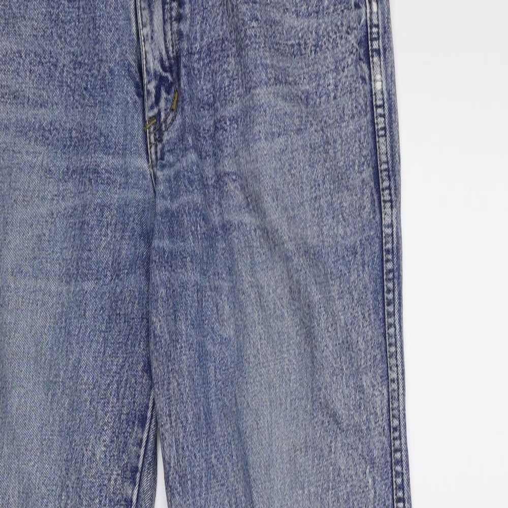 Preworn Womens Blue  Denim Straight Jeans Size 32 in L30 in