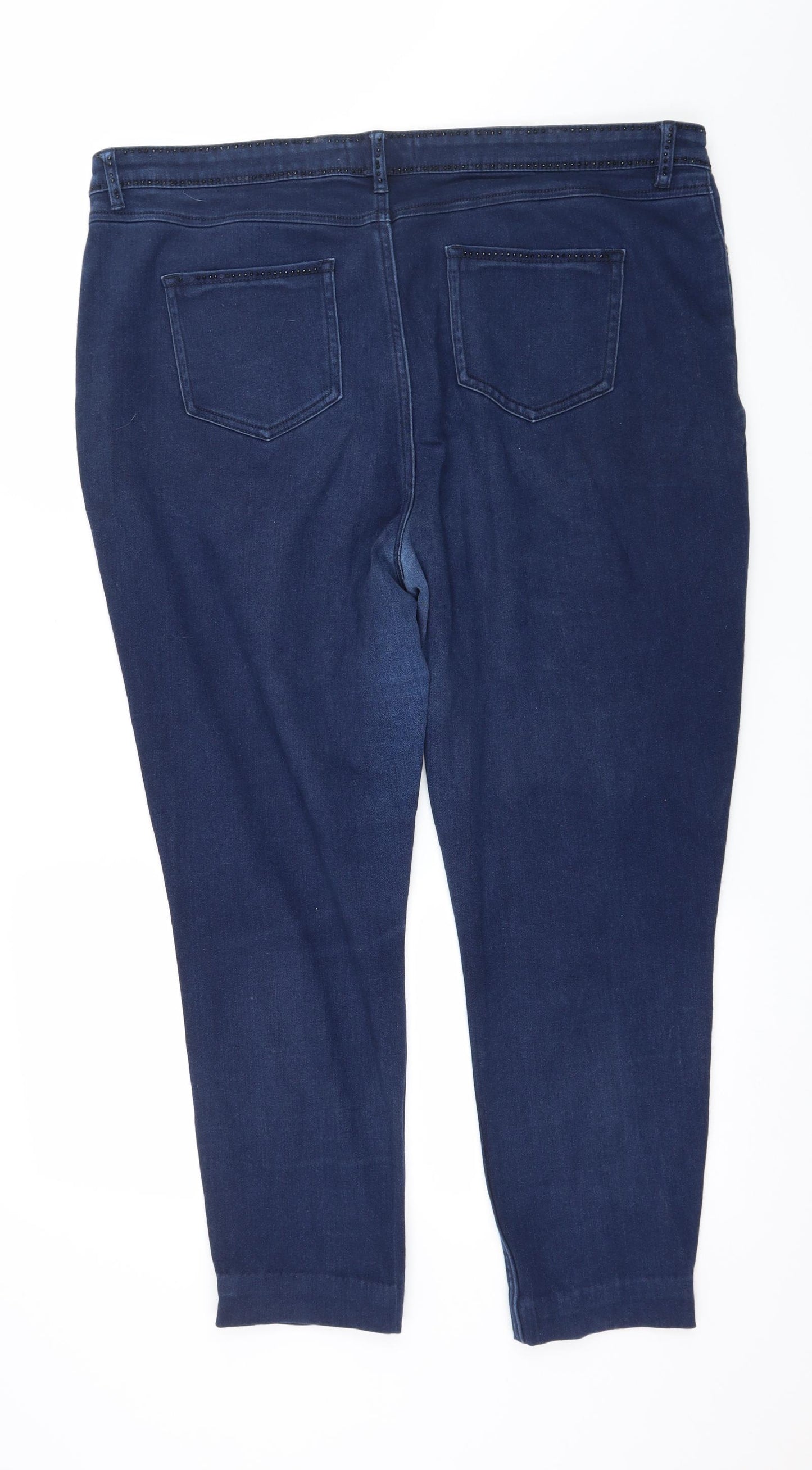 Marks and Spencer Womens Blue  Denim Skinny Jeans Size 20 L25 in