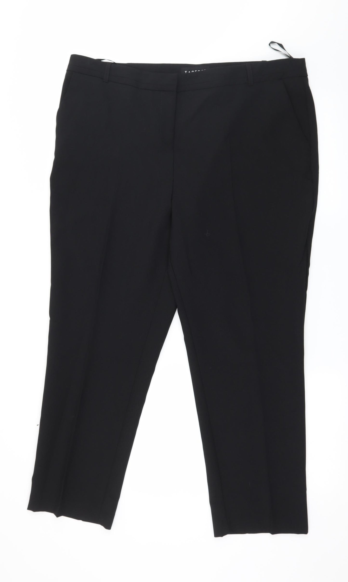 Peacocks Womens Black   Trousers  Size 18 L27 in